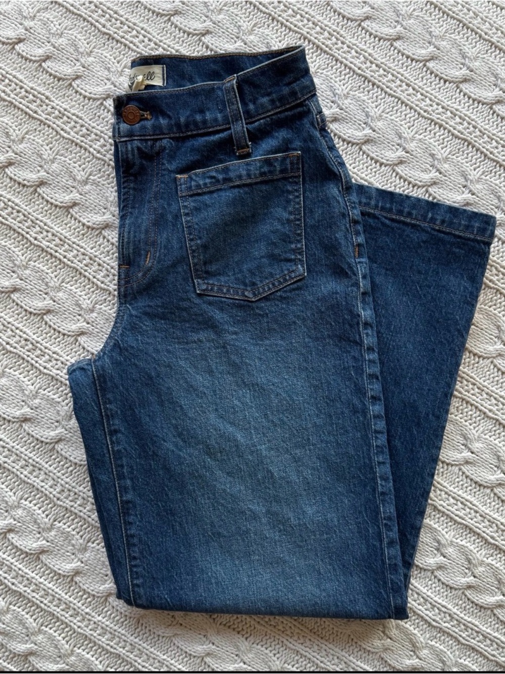 Madewell The Perfect Vintage Wide Leg Jeans - size 26P
